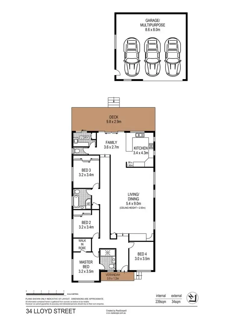 Floorplan of Homely house listing, 34 Lloyd Street, Brighton QLD 4017