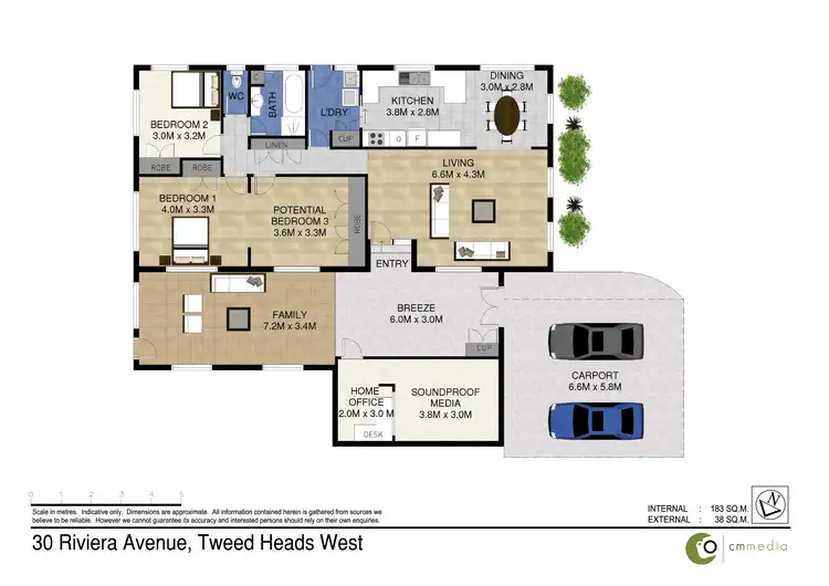 Floorplan of Homely house listing, 30 Riviera Ave, Tweed Heads West NSW 2485