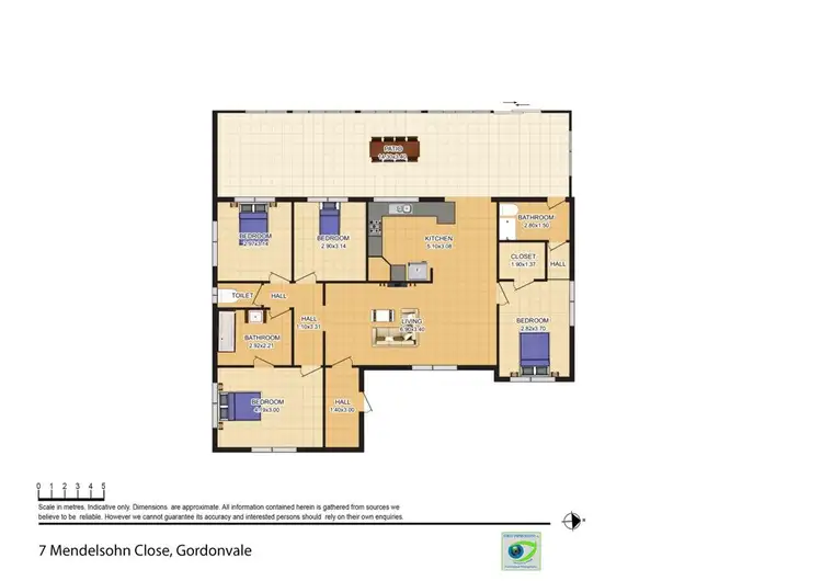Floorplan of Homely house listing, 7 Mendelsohn Close, Gordonvale QLD 4865