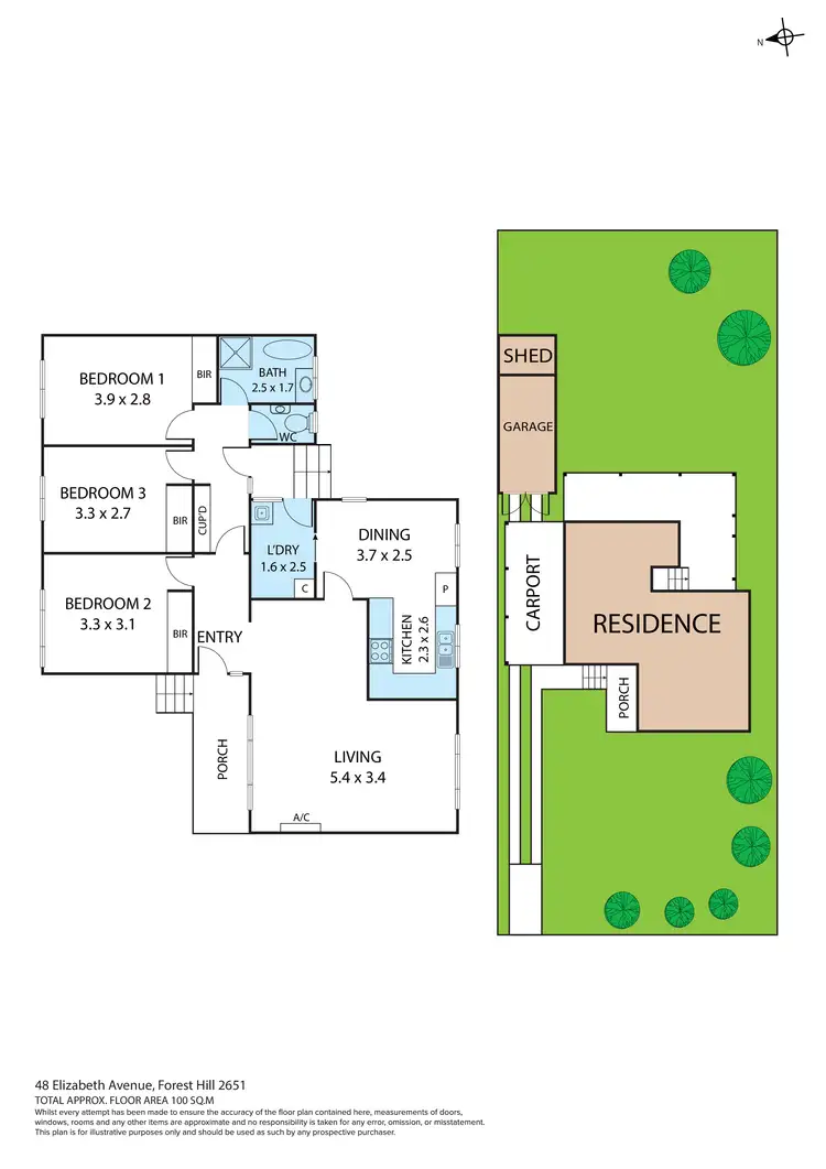 Floorplan of Homely house listing, 48 Elizabeth Avenue, Forest Hill NSW 2651