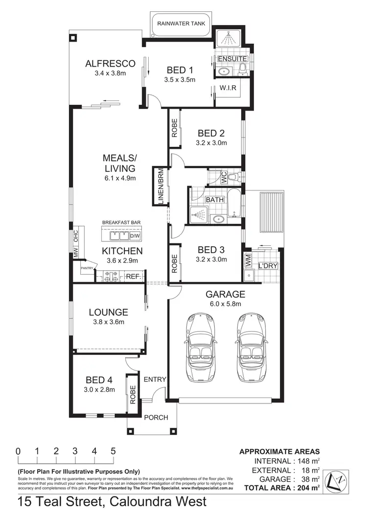 Floorplan of Homely house listing, 15 Teal St, Caloundra West QLD 4551