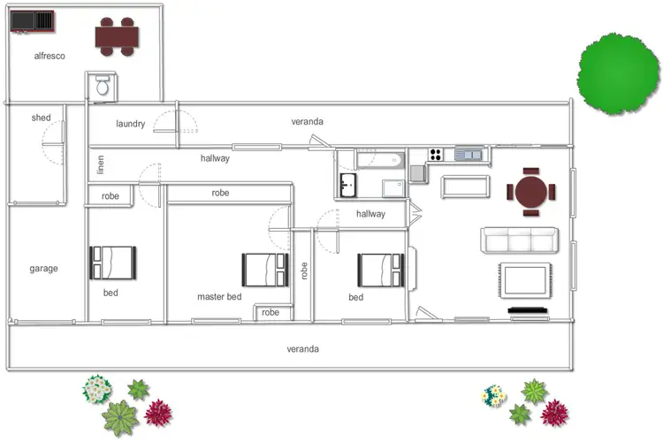 Floorplan of Homely house listing, 7 Bogolong St, Bowning NSW 2582