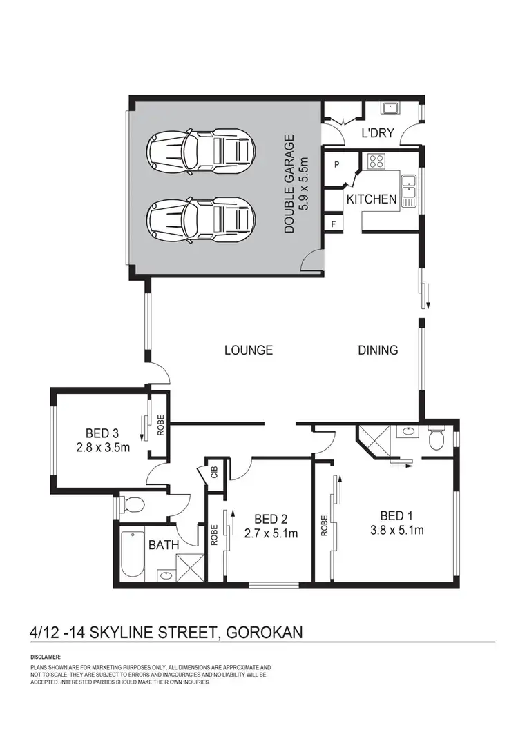 Floorplan of Homely villa listing, 4/12-14 Skyline Street, Gorokan NSW 2263