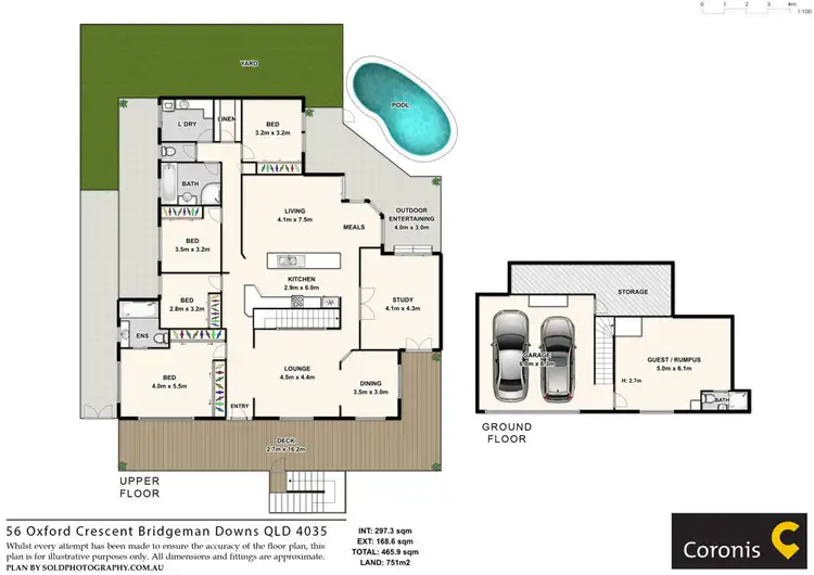 Floorplan of Homely house listing, 56 Oxford Crescent, Bridgeman Downs QLD 4035