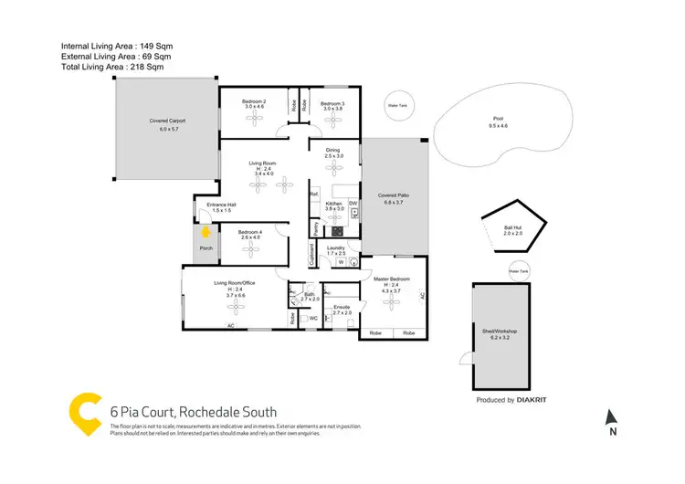Floorplan of Homely house listing, 6 Pia Court, Rochedale South QLD 4123