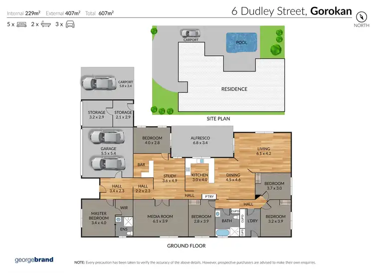 Floorplan of Homely house listing, 6 Dudley Street, Gorokan NSW 2263