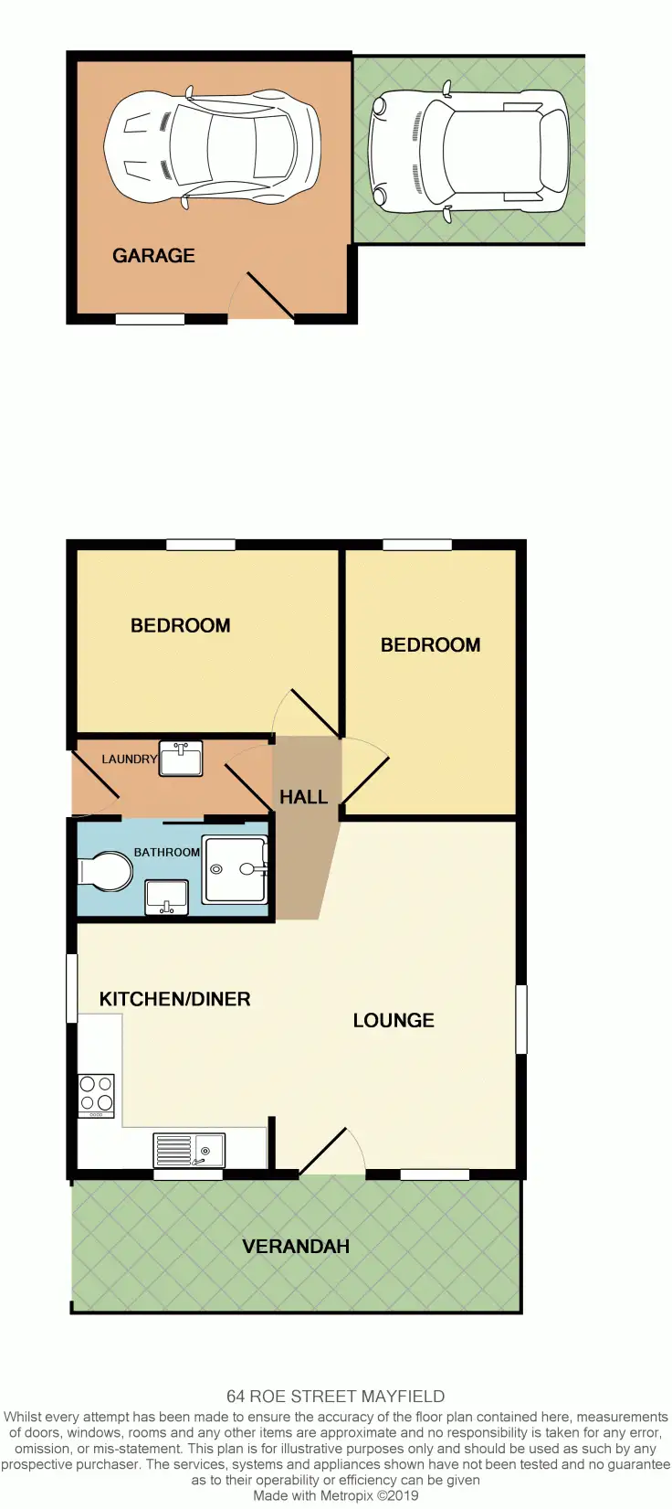 Floorplan of Homely house listing, 64 Roe Street, Mayfield NSW 2304