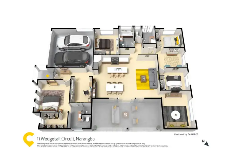 Floorplan of Homely house listing, 11 Wedgetail Circuit, Narangba QLD 4504