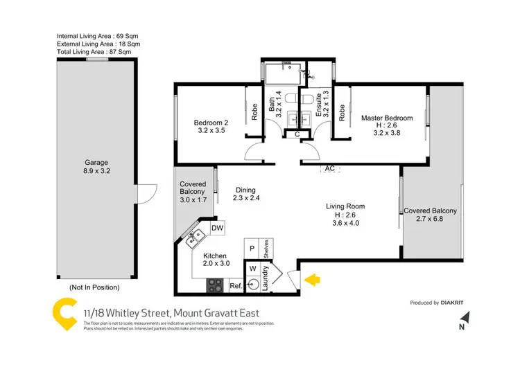 Floorplan of Homely unit listing, 11/18 Whitley Street, Mount Gravatt East QLD 4122