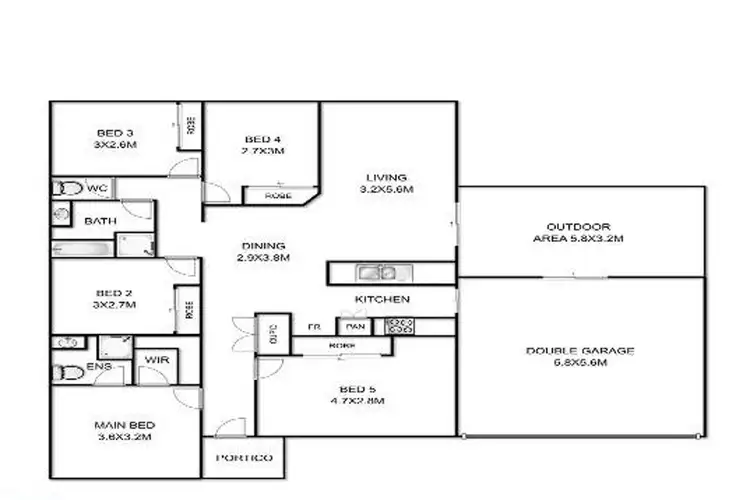 Floorplan of Homely house listing, 48 Ferguson Road, Westbrook QLD 4350