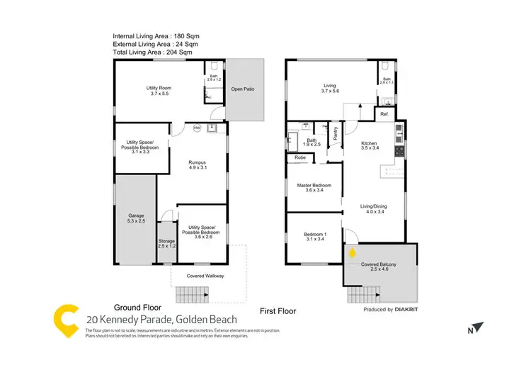 Floorplan of Homely house listing, 20 Kennedy Parade, Golden Beach QLD 4551