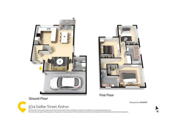 Floorplan of Homely townhouse listing, 3/24 Sadlier Street, Kedron QLD 4031