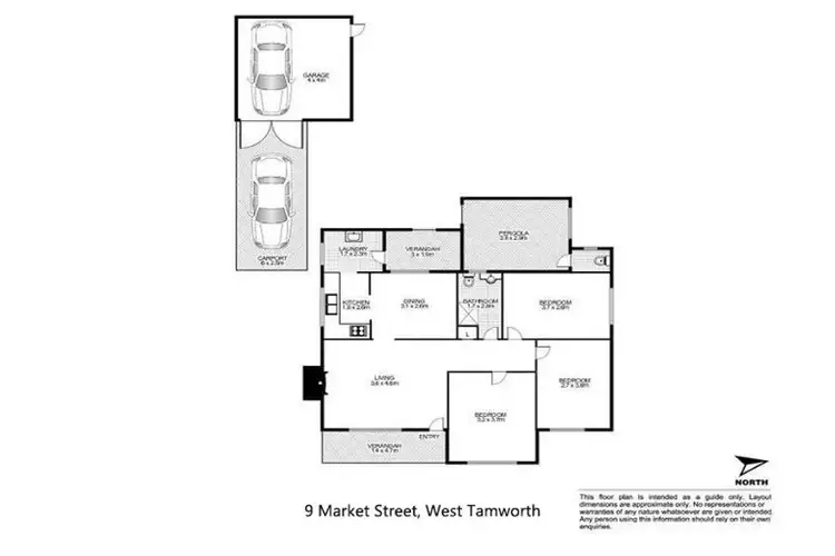 Floorplan of Homely house listing, 9 Market Street, Tamworth NSW 2340