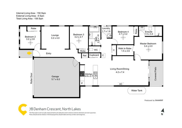 Floorplan of Homely house listing, 78 Denham Crescent, North Lakes QLD 4509