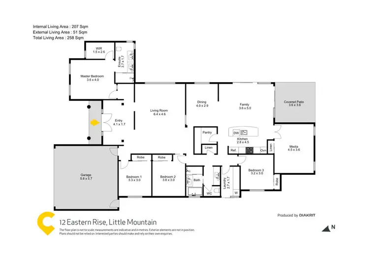 Floorplan of Homely house listing, 12 Eastern Rise, Little Mountain QLD 4551