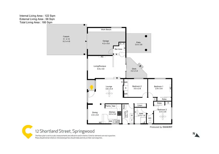 Floorplan of Homely house listing, 12 Shortland Street, Springwood QLD 4127