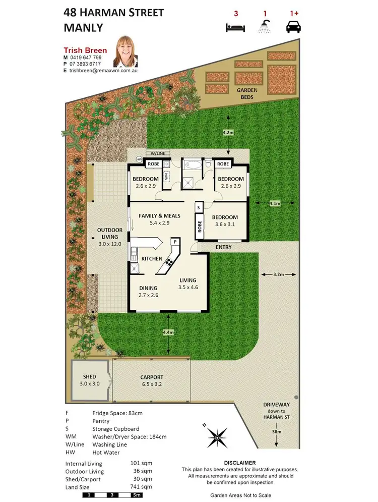Floorplan of Homely house listing, 48 Harman St, Manly QLD 4179