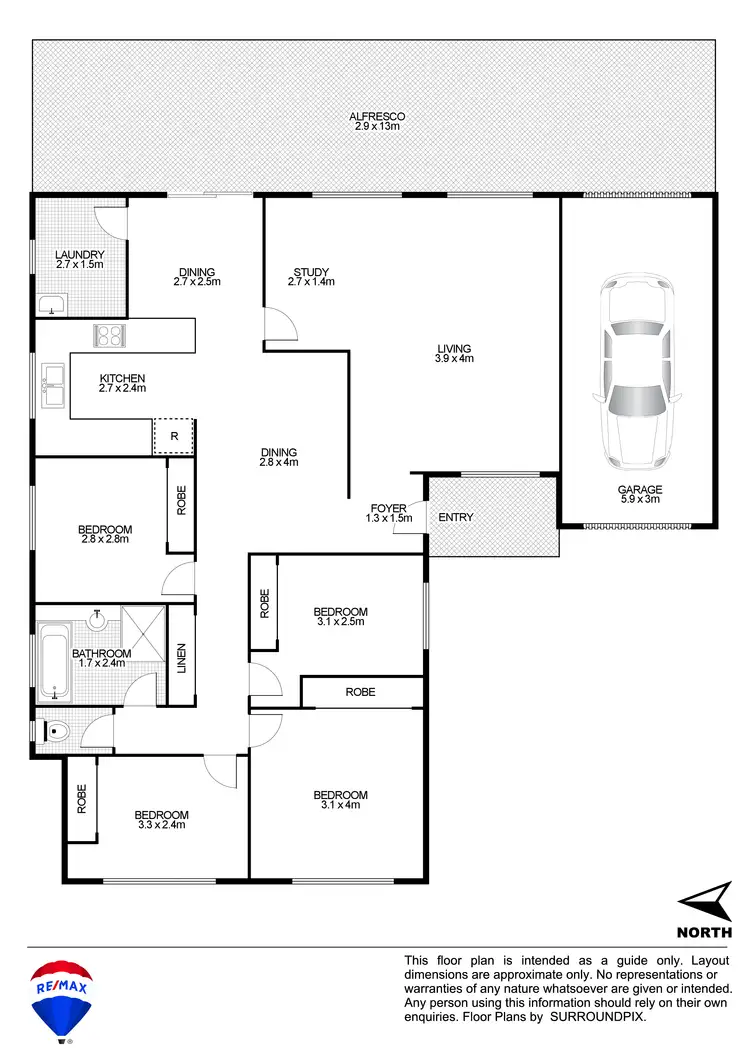Floorplan of Homely house listing, 12 WERONA AVENUE, Claremont Meadows NSW 2747