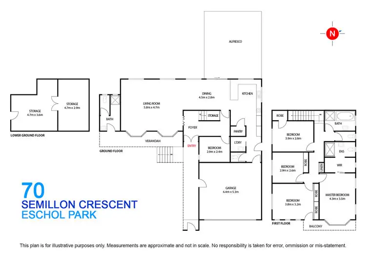 Floorplan of Homely house listing, 70 Semillon Crescent, Eschol Park NSW 2558
