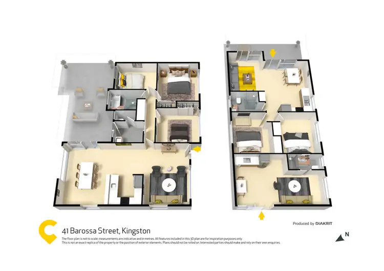 Floorplan of Homely house listing, 41 & 41A Barossa Street, Kingston QLD 4114