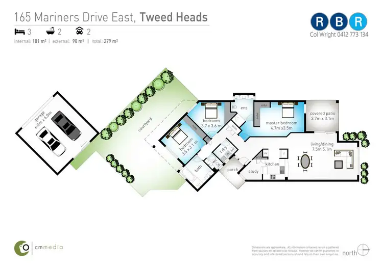 Floorplan of Homely house listing, 165 Mariners Drive East, Tweed Heads NSW 2485