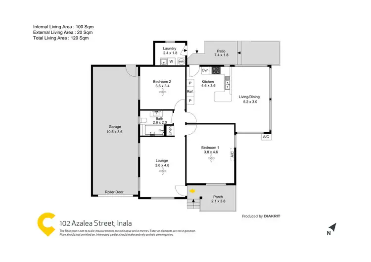 Floorplan of Homely house listing, 102 Azalea Street, Inala QLD 4077