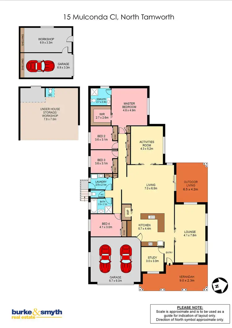 Floorplan of Homely house listing, 15 Mulconda Close, Tamworth NSW 2340