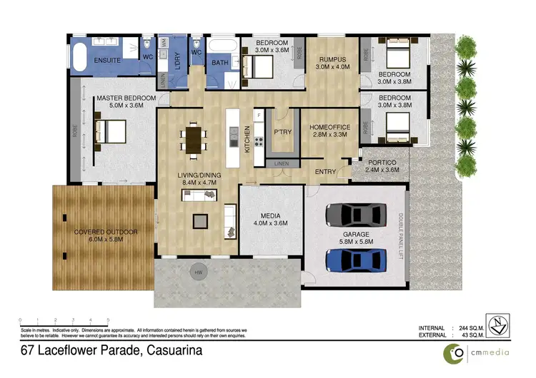 Floorplan of Homely house listing, 67 Laceflower Parade, Casuarina NSW 2487