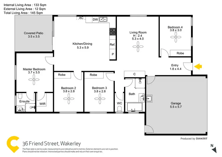 Floorplan of Homely house listing, 36 Friend Street, Wakerley QLD 4154