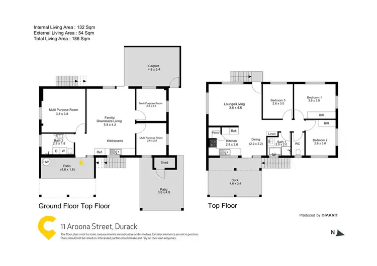 Floorplan of Homely house listing, 11 Aroona Street, Durack QLD 4077