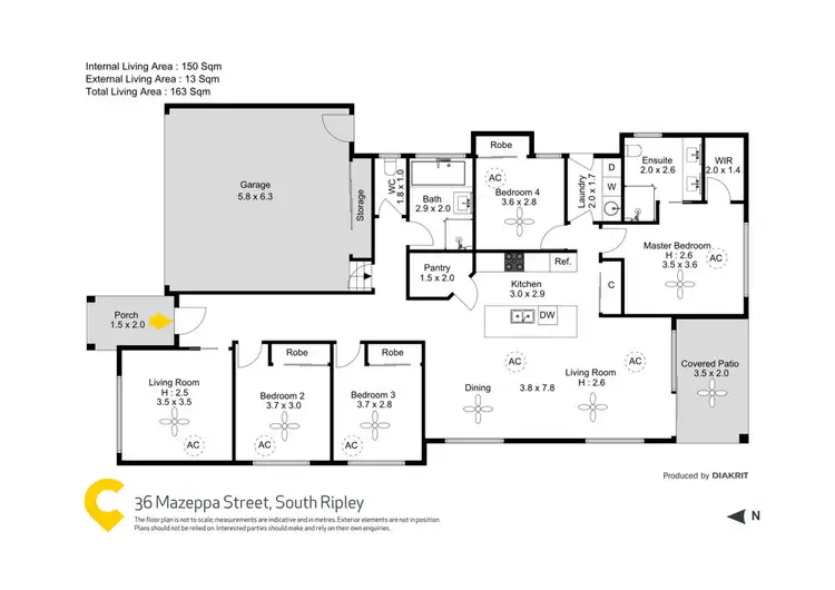 Floorplan of Homely house listing, 36 Mazeppa Street, South Ripley QLD 4306