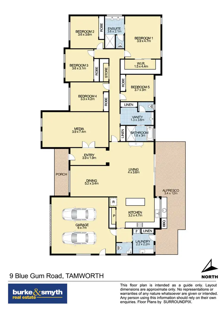 Floorplan of Homely house listing, 9 Blue Gum Road, Tamworth NSW 2340