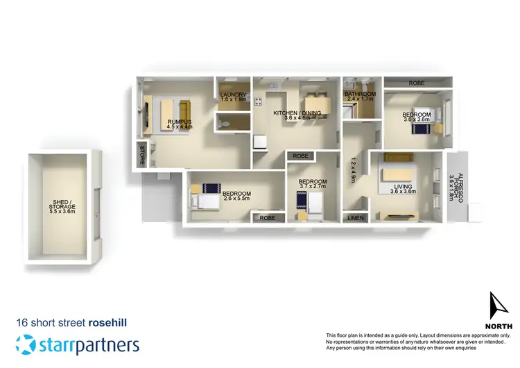 Floorplan of Homely house listing, 16 Short Street, Rosehill NSW 2142