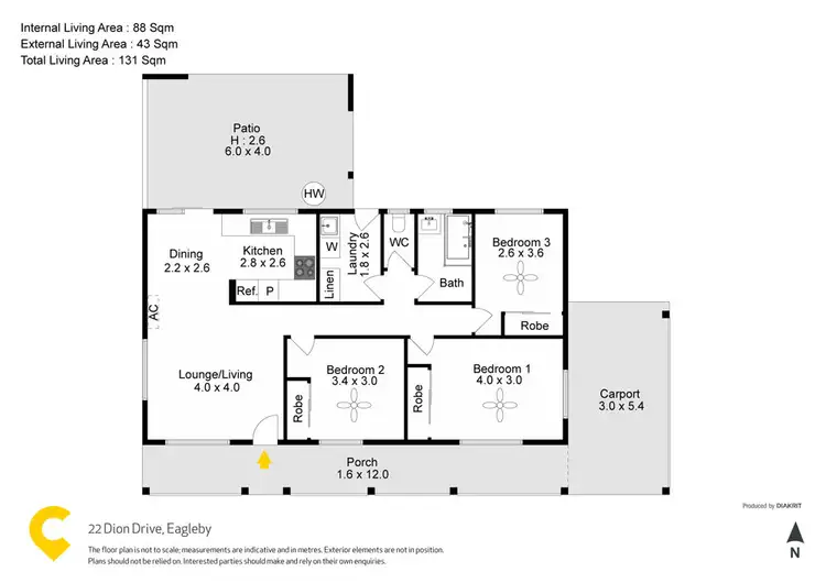 Floorplan of Homely house listing, 22 Dion Drive, Eagleby QLD 4207