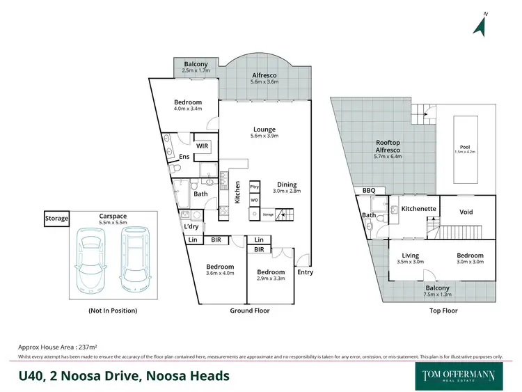 Floorplan of Homely unit listing, 40/2 Noosa Drive, Noosa Heads QLD 4567