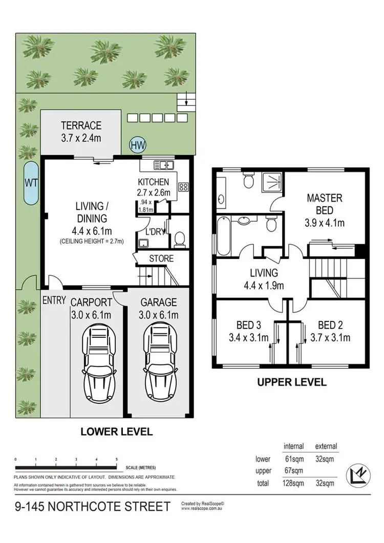 Floorplan of Homely townhouse listing, 9/145 Northcote Street, Brighton QLD 4017