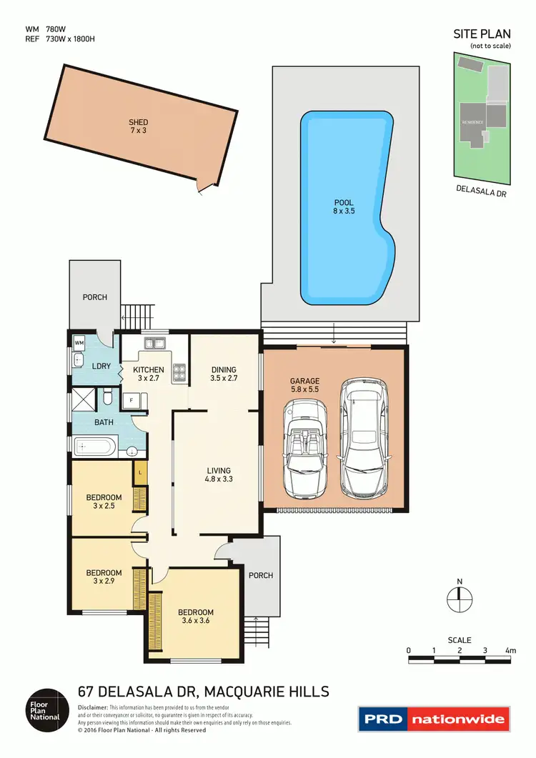 Floorplan of Homely house listing, 67 Delasala Drive, Macquarie Hills NSW 2285