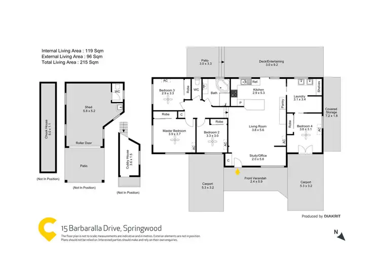Floorplan of Homely house listing, 15 Barbaralla Drive, Springwood QLD 4127