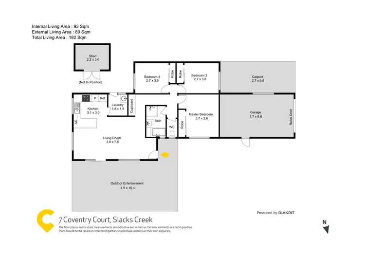 Floorplan of Homely house listing, 7 Coventry Court, Slacks Creek QLD 4127