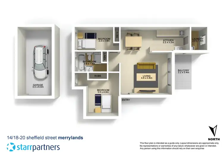 Floorplan of Homely unit listing, 14/18-20 Sheffield Street, Merrylands NSW 2160
