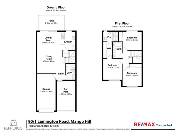 Floorplan of Homely townhouse listing, 90/1 Lamington Road, Mango Hill QLD 4509