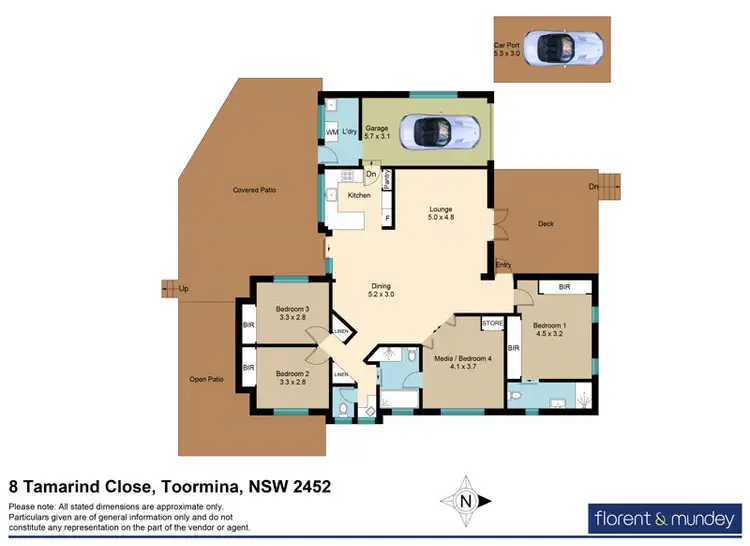 Floorplan of Homely house listing, 8 Tamarind Close, Toormina NSW 2452