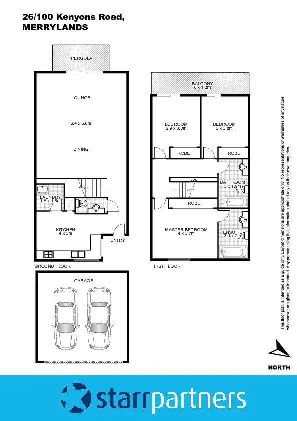 Floorplan of Homely townhouse listing, 26/100 Kenyons Road, Merrylands West NSW 2160