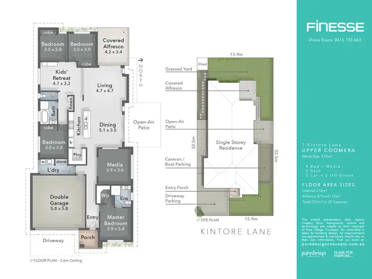 Floorplan of Homely house listing, 1 Kintore Lane, Upper Coomera QLD 4209