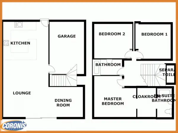 Floorplan of Homely townhouse listing, 27/360 Simpsons Road, Bardon QLD 4065