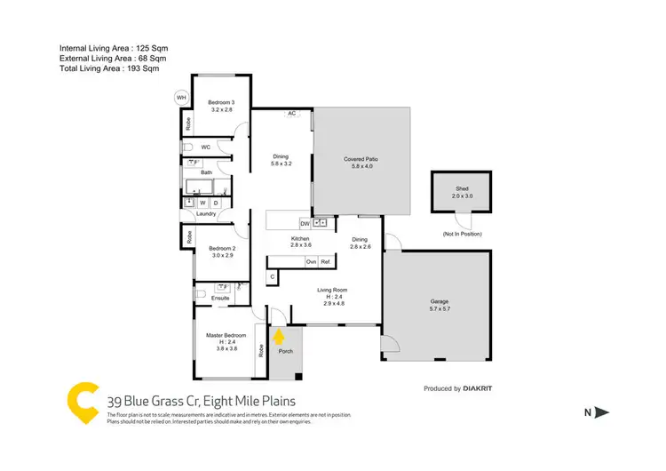 Floorplan of Homely house listing, 39 Blue Grass Crescent, Eight Mile Plains QLD 4113