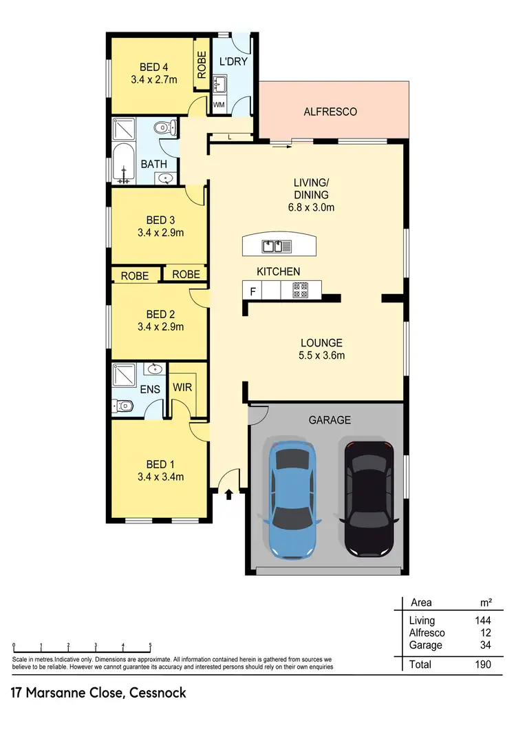 Floorplan of Homely house listing, 17 Marsanne Close, Cessnock NSW 2325