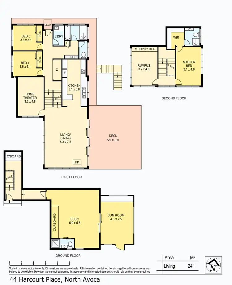 Floorplan of Homely house listing, 44 Harcourt Place, North Avoca NSW 2260