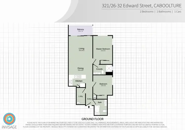 Floorplan of Homely unit listing, 321/26-32 Edward Street, Caboolture QLD 4510