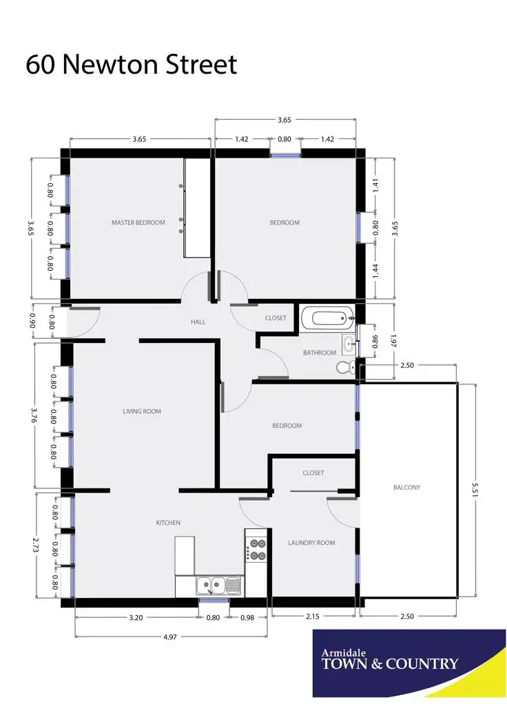 Floorplan of Homely house listing, 60 Newton Street, Armidale NSW 2350